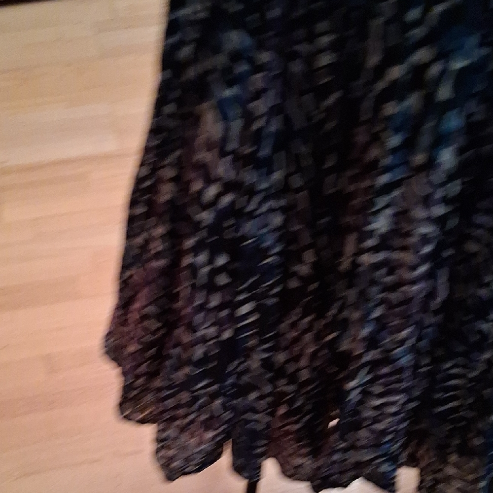 Grace Elements Black And Blue Patterned Midi Dress - image 5